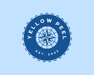 Nautical Navigation Compass logo design