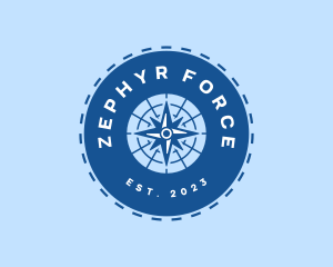 Nautical Navigation Compass logo design