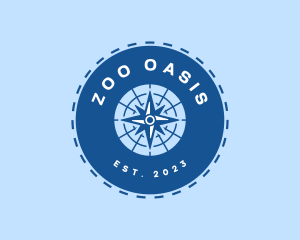 Nautical Navigation Compass logo design