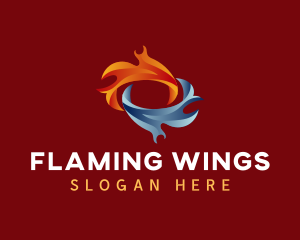 Fire Ice Ring logo design