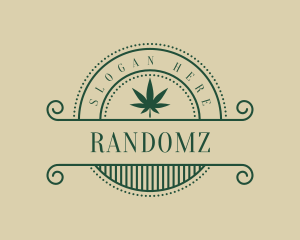 Elegant Marijuana Badge logo