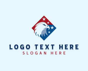 Bald Eagle Star Animal logo