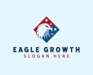 Bald Eagle Star Animal logo design