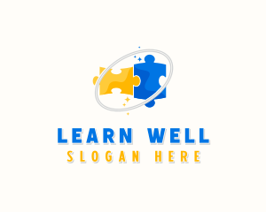 Neurodiversity Puzzle Learning logo design