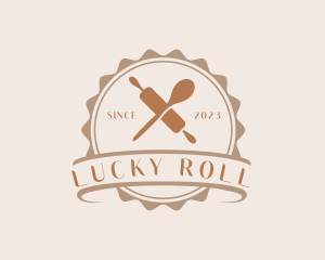 Bread Baking Rolling Pin logo design