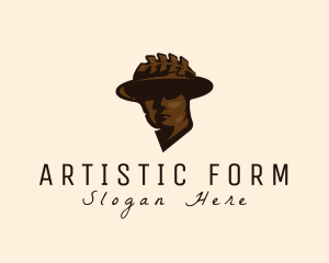 Man Hat Sculpture logo