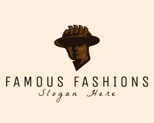 Man Hat Sculpture logo design