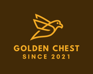 Golden Canary Outline logo design