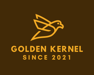 Golden Canary Outline logo design