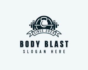 Fitness Gym Weights logo design