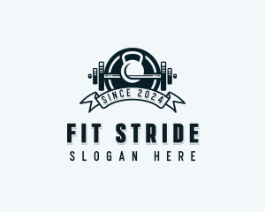 Fitness Gym Weights logo design