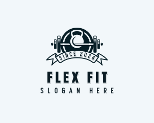 Fitness Gym Weights logo design