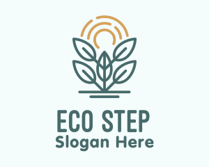 Plant Sun Eco Solar logo design