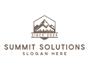 Mountain Peak Summit logo design