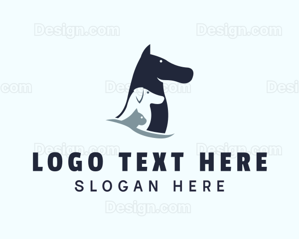 Horse Cat Dog Veterinary Logo