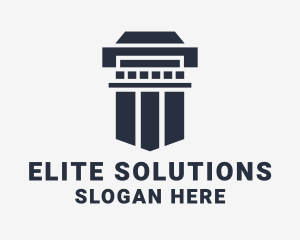 Construction Column Building Logo