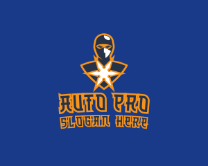 Ninja Shuriken Game Logo