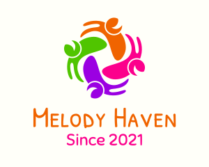 Multicolor Happy People logo