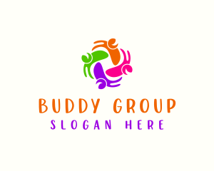 Multicolor Happy People logo