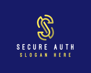 Professional Security Company Letter S logo design