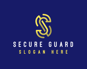 Professional Security Company Letter S logo design