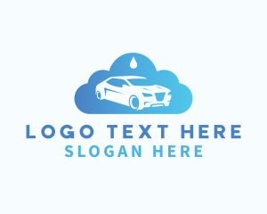 Car Cloud Droplet  logo