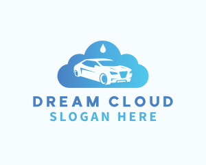 Car Cloud Droplet  logo design