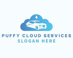 Car Cloud Droplet  logo design