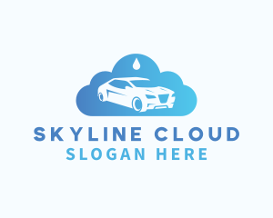 Car Cloud Droplet  logo design