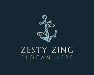 Marine Anchor Rope Letter Z logo design