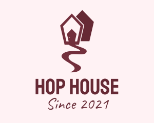 Maroon House Road logo design