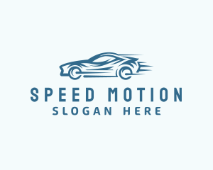 Blue Fast Car logo design