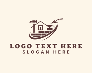 Brick House Construction logo design