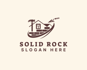 Brick House Construction logo design