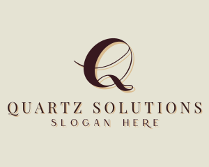 Startup Brand Cursive Letter Q logo design