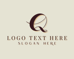 Brand - Startup Brand Cursive Letter Q logo design