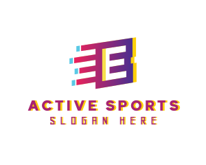 Speedy Motion Letter E Logo