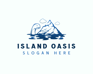 Turtle Mountain Island logo design