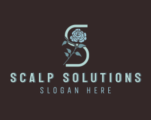 Flower Salon Letter S logo design