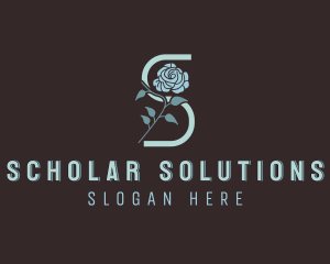 Flower Salon Letter S logo design