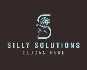 Flower Salon Letter S logo design