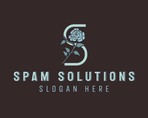 Flower Salon Letter S logo design