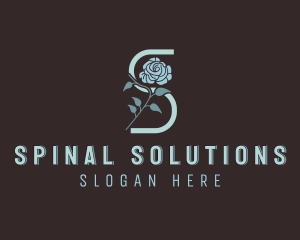 Flower Salon Letter S logo design