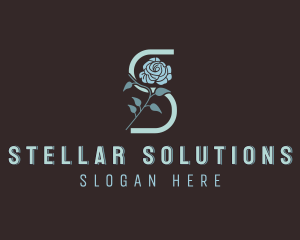 Flower Salon Letter S logo design