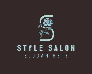 Flower Salon Letter S logo design