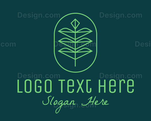 Green Leaf Eco Plant Logo