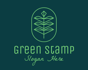 Green Leaf Eco Plant  logo design