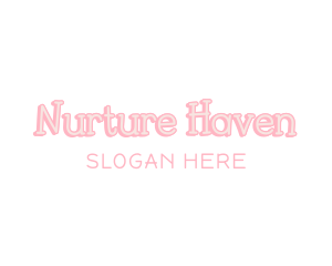 Pastel Pink Wordmark Logo