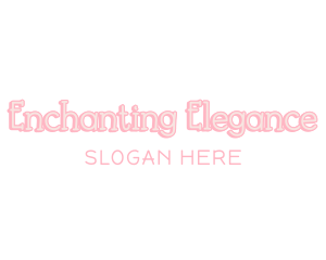 Pastel Pink Wordmark logo design