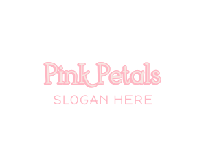 Pastel Pink Wordmark logo design